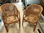 Webbing stoelen set van 2 zgn, Huis en Inrichting, Stoelen, Ophalen, Zo goed als nieuw, Bruin, Twee