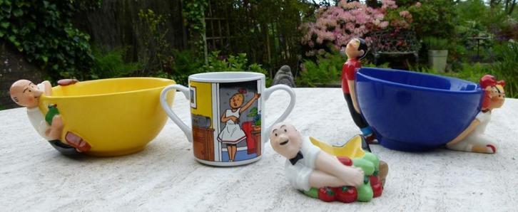 S & W Suske & Wiske 1 Mok  2 Kommen Parastone en 1 Eierdopje, Huis en Inrichting, Keuken | Servies, Nieuw, Bord(en), Wedgwood