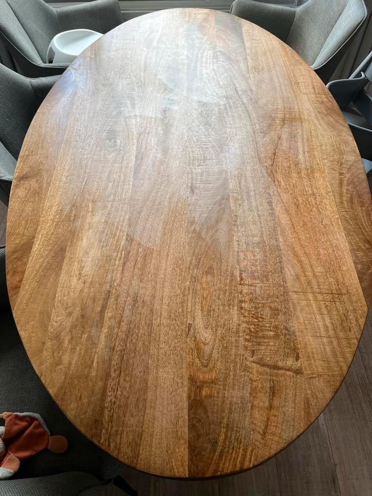 Mango Houten Eettafel 180x100, Huis en Inrichting, Tafels | Eettafels, Gebruikt, 50 tot 100 cm, 150 tot 200 cm, Vijf personen of meer