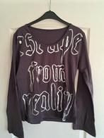 Leuk paars dames shirt/top met zilveren print maat 40/ L, Kleding | Dames, Tops, Maat 38/40 (M), Paars, Ophalen of Verzenden, Zo goed als nieuw