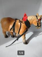 Vintage speelgoed,  Paard met Tuig, Antiek en Kunst, Ophalen of Verzenden
