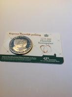 Coincard 12 1/2 jaar huwelijk koningspaar, Verzenden, Koningin Beatrix, Euro's