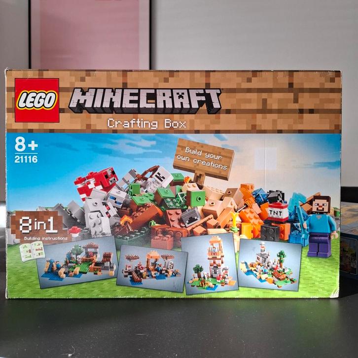LEGO Minecraft Crafting Box 21116, Kinderen en Baby's, Speelgoed | Duplo en Lego, Zo goed als nieuw, Lego, Complete set, Ophalen of Verzenden