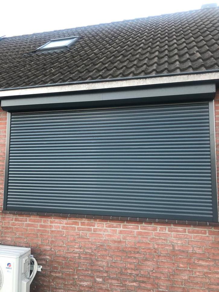 Rolluik antraciet, Doe-het-zelf en Verbouw, Rolluiken, Zo goed als nieuw, 100 tot 150 cm, 200 cm of meer, Overige kleuren, Ophalen