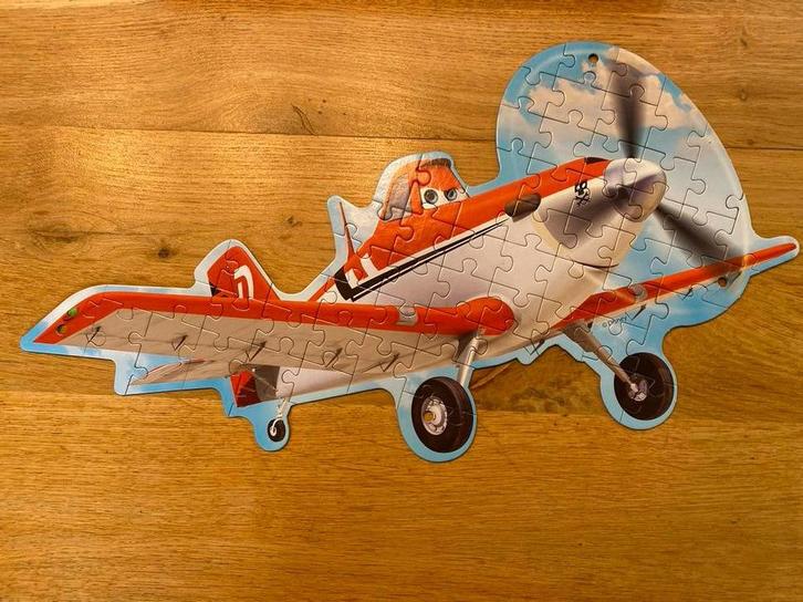 Raam Puzzel Disney Planes - Dubbelzijdig!, Kinderen en Baby's, Speelgoed | Kinderpuzzels, Zo goed als nieuw, 6 jaar of ouder, Meer dan 50 stukjes