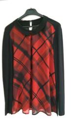 Damesblouse, Ophalen of Verzenden, Zo goed als nieuw, Maat 42/44 (L), Rood