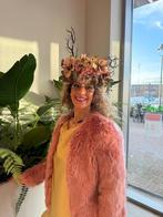 Roze bontjas voor carnaval, Ophalen of Verzenden, Zo goed als nieuw, Carnaval