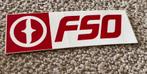 Sticker FSO, Ophalen