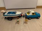 Playmobil 6864 - Auto met speedboot/trailer, Ophalen of Verzenden, Zo goed als nieuw, Los playmobil