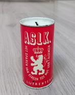 A.S.L.K vintage spaarpot, Verzamelen, Spaarpotten, Ophalen of Verzenden, Gebruikt, Metaal of Blik