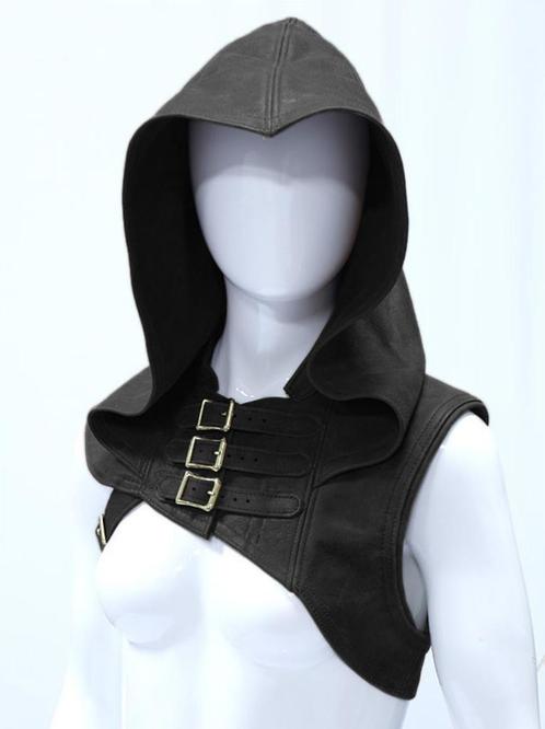 Middeleeuwse leren mantel cape capuchon cosplay kleding, Kleding | Heren, Carnavalskleding en Feestkleding, Nieuw, Kleding, Historisch