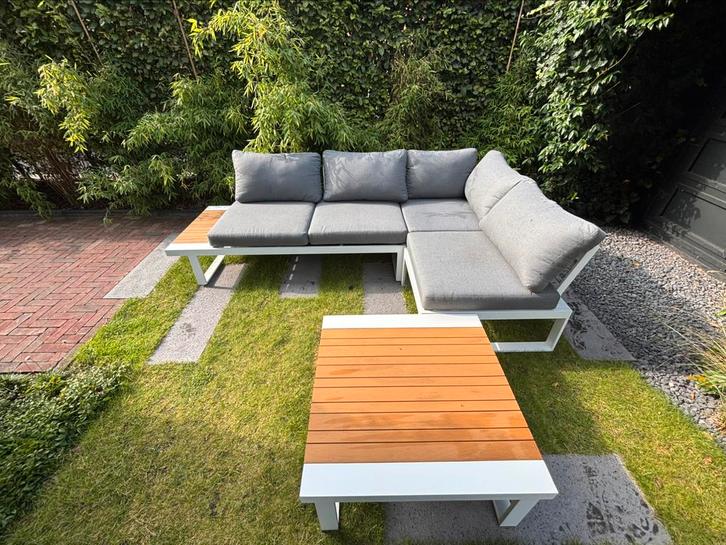 Exterio hoekbank Serado, Tuin en Terras, Tuinsets en Loungesets, Zo goed als nieuw, Loungeset, Aluminium, 6 zitplaatsen, Bank