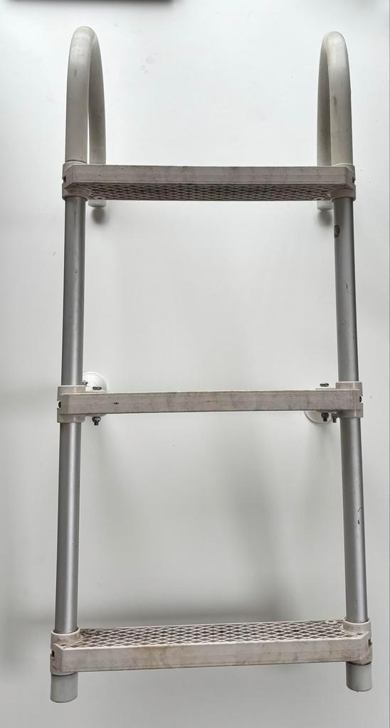 Aluminium Zwemtrap met Haak - 3 Treden - 86cm, Watersport en Boten, Accessoires en Onderhoud, Gebruikt, Ophalen
