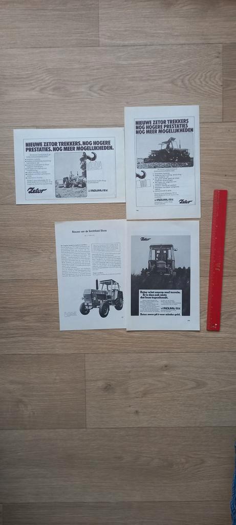Zetor advertenties., Motoren, Handleidingen en Instructieboekjes, Overige merken, Ophalen of Verzenden