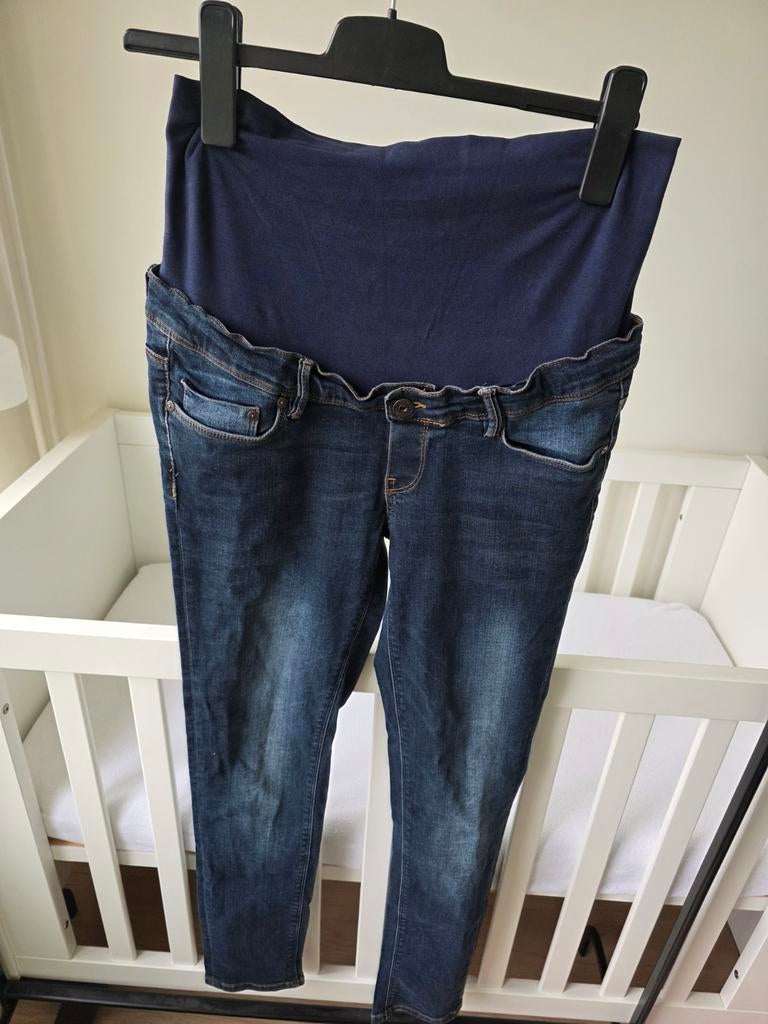 Noppies Zwangerschapsbroek - Maat 38, Maat 38/40 (M), Blauw, Ophalen of Verzenden, Zo goed als nieuw