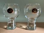 Twee Licor 43 Cuarenta y Tres glazen op voet met bubbel, Ophalen of Verzenden, Zo goed als nieuw, Overige typen