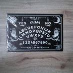 metalen plaat bord wand ouija bord letters, Huis en Inrichting, Woonaccessoires | Wanddecoraties, Ophalen of Verzenden