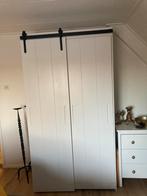 Landelijke kledingkast Luuk van Woood, Ophalen, 100 tot 150 cm, 200 cm of meer, Met hangruimte