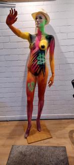 Etalagepop beschilderd door Mark van Lieshout, Antiek en Kunst, Ophalen