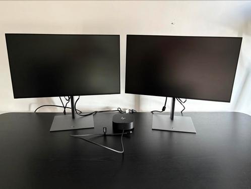 Complete HP pakket! 2x HP z24f g3 monitoren + HP dock G5, Computers en Software, Monitoren, Nieuw, 60 Hz of minder, USB-C, In hoogte verstelbaar