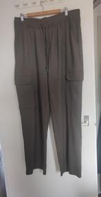 Olijfkleurige broek met zakken MS Mode striklintje mt XL/50, Ophalen of Verzenden, Zo goed als nieuw, MS Mode, Broek of Spijkerbroek