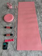 Roze set fitness dumbbell fitnessmat balansbord, Ophalen, Nieuw, Buik, Dumbbell