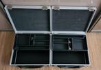 Set van 2 kunststof attachékoffers, gereedschapskoffers met, Sieraden, Tassen en Uiterlijk, Koffers, Hard kunststof, Slot, Minder dan 50 cm