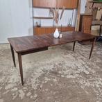 Vintage jaren 60 palissander Deense verlengbare eettafel, Huis en Inrichting, Tafels | Eettafels, Ophalen, Gebruikt, Scandinavisch, mid century, jaren 70 mcm danish