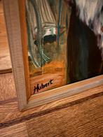 Schilderij Hubert: Dame in Park, Antiek en Kunst, Ophalen of Verzenden