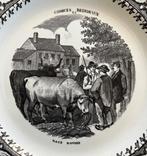 Gien Geoffroy et C. Frans keramiek bordje, Antiek en Kunst, Antiek | Servies los, Ophalen of Verzenden