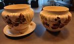 2 Aardewerk overpotten, Ophalen of Verzenden