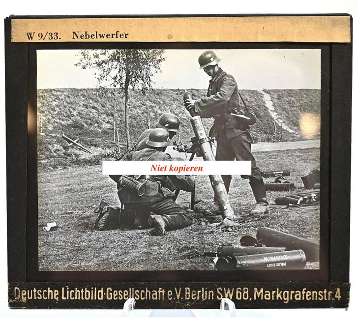 Nebelwerfer instructie Dia, Verzamelen, Militaria | Tweede Wereldoorlog, Landmacht, Overige typen, Duitsland, Verzenden