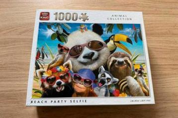 Puzzel 1000 stukjes dieren selfie beschikbaar voor biedingen