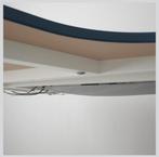 IKEA Hoekbureau - Zwart Blad, Witte poten, Ophalen of Verzenden, Gebruikt, Bureau