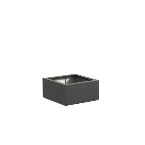 Polyester plantenbak 80x80x40cm - Met bodem - RAL 7016, Tuin en Terras, Bloembakken en Plantenbakken, Nieuw, Kunststof, Balkon