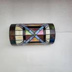 3 stuks tiffany lampen, glas in lood wandlampen, Huis en Inrichting, Lampen | Wandlampen, Ophalen, Zo goed als nieuw, Glas