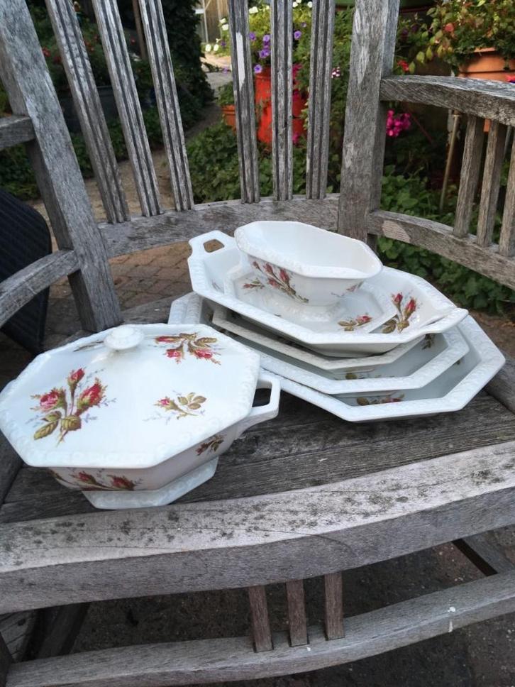 Rosenthal serviesdelen Maria Moosrose, Antiek en Kunst, Antiek | Servies compleet, Ophalen