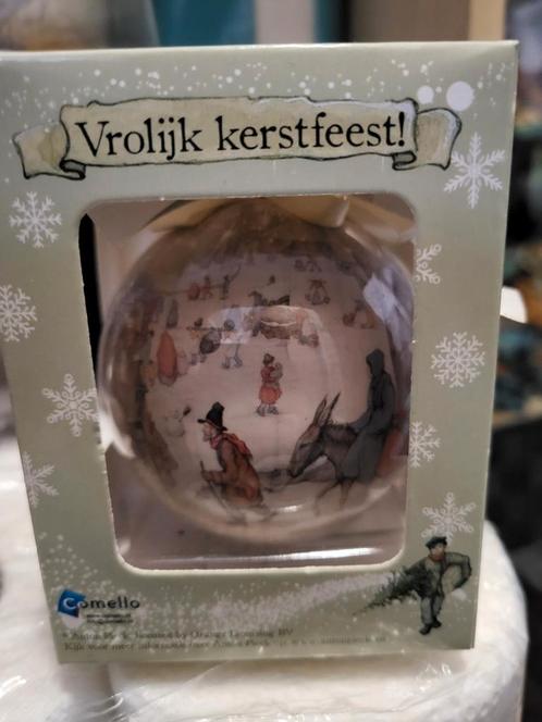 nieuwe kerst anton pieck kerstbal met ezel in sneeuw, Diversen, Kerst, Zo goed als nieuw, Ophalen of Verzenden
