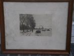 Opknap ets, Willem Steelink, Naar Louis Apol, "" WINTER ""., Ophalen of Verzenden