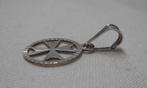 Zilveren vintage hangertje Maltezer kruis nr.174, Verzenden, Zo goed als nieuw, Kruis of Symbool, Zilver