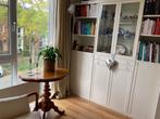Witte kast vitrinedeuren, Ophalen, Gebruikt, Glas, 150 tot 200 cm