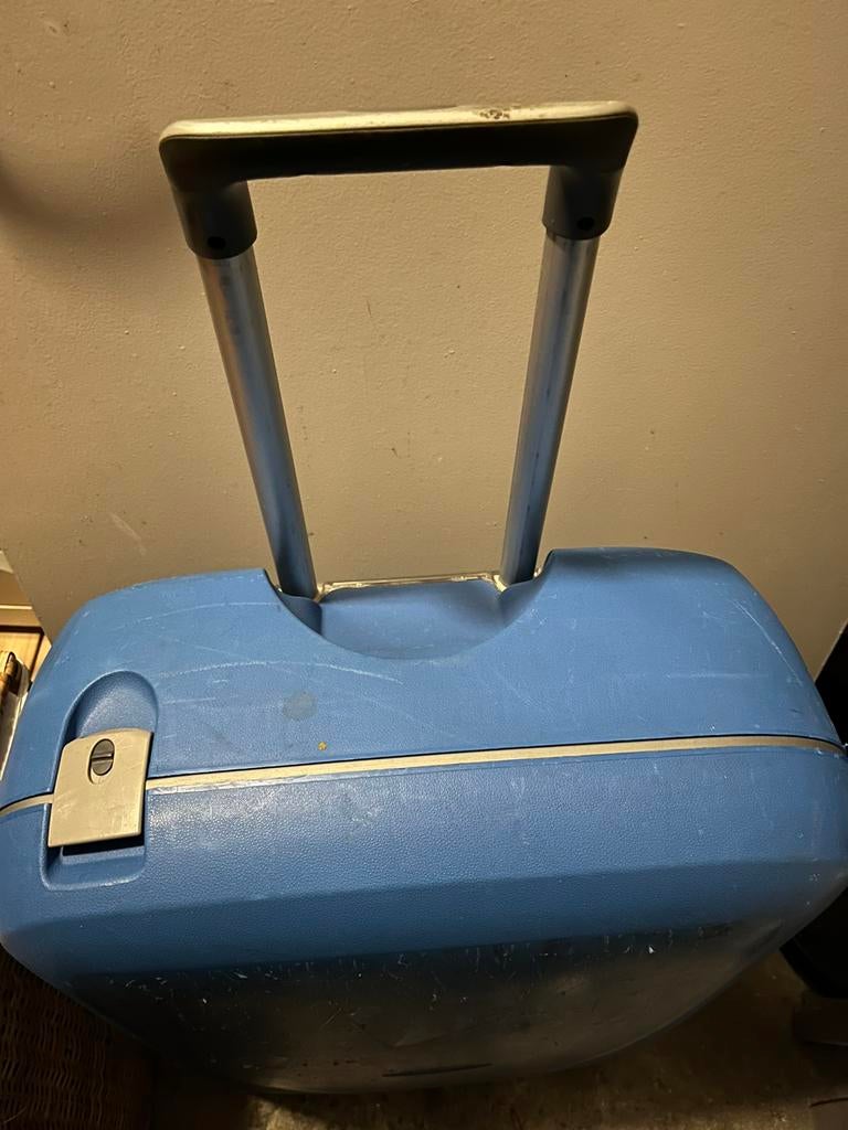 Samsonite Aeris Spinner XL grote blauw kofer, Ophalen, Gebruikt, Hard kunststof, 45 tot 55 cm