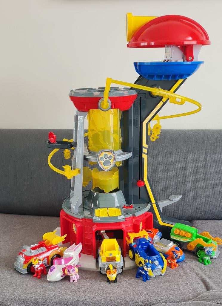 PAW Patrol Mighty Pups Uitkijktoren lampjes/geluiden, Ophalen, Gebruikt