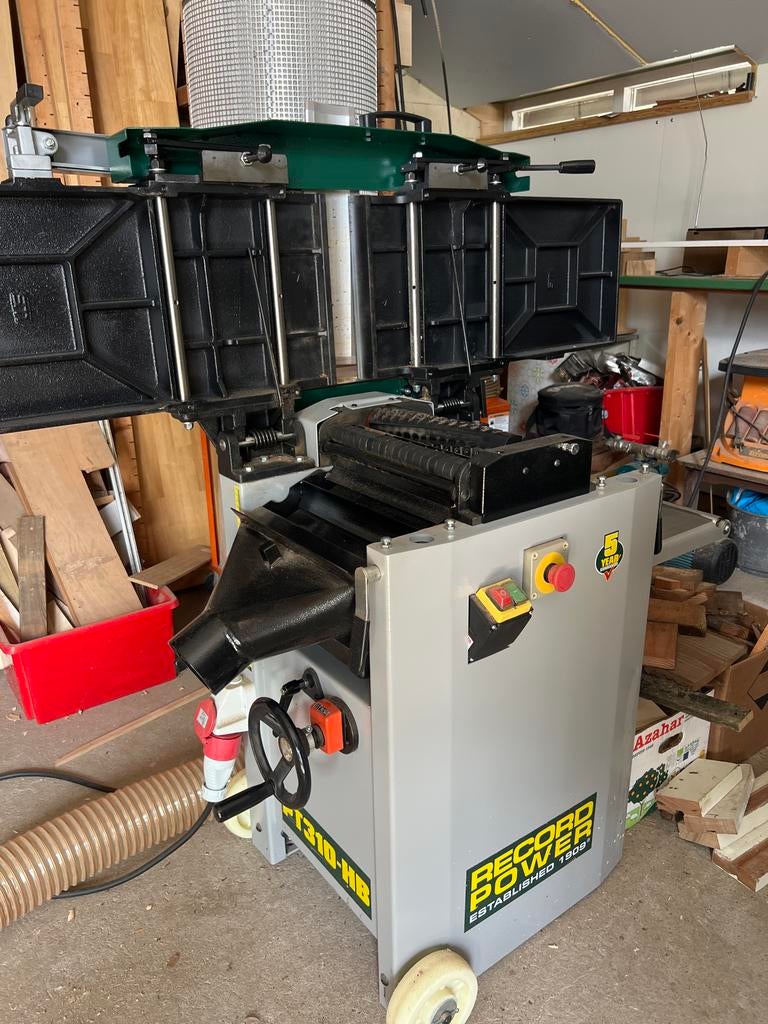 Record Power PT310-HB vlak- en vandiktebank incl afzuiging, Ophalen, Zo goed als nieuw, Elektrisch, Overige soorten