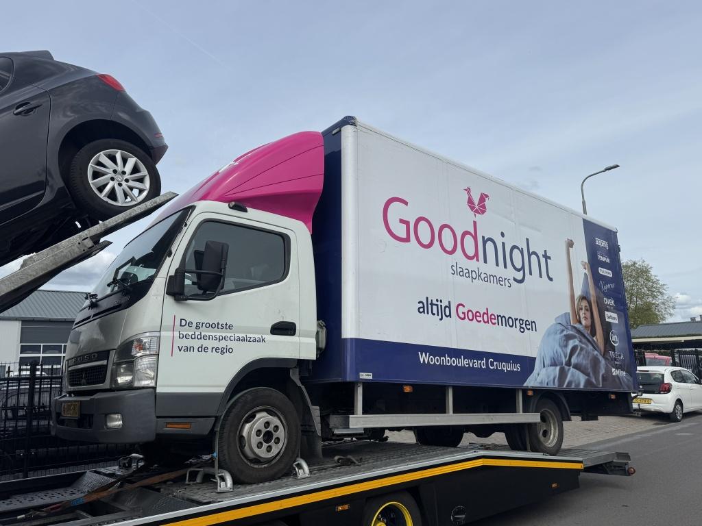 Mitsubishi Canter 3C15 3.0 Diesel Bakwagen Meubelbak Airco 2, Auto's, Bestelauto's, Gebruikt, Wit, Origineel Nederlands, Bedrijf