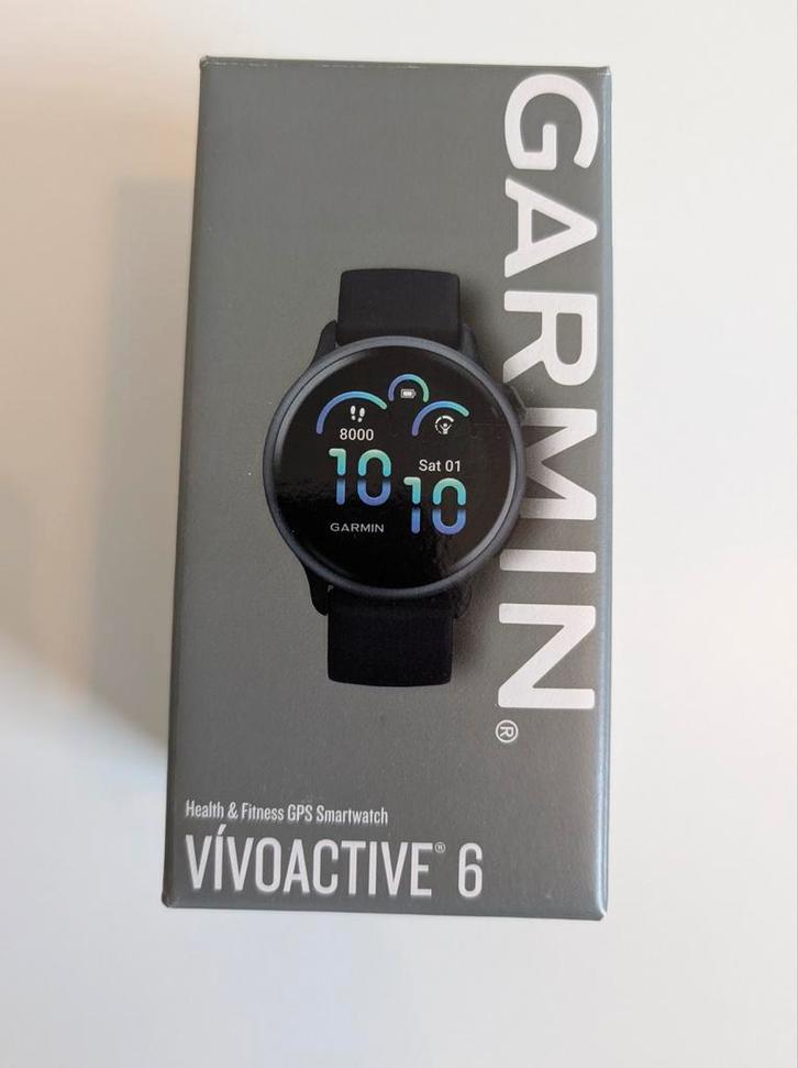 Garmin VivoActive 6 nieuw in doos, Sieraden, Tassen en Uiterlijk, Smartwatches, Zo goed als nieuw, Zwart, Afstand, Calorieverbanding
