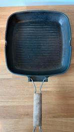 Roch Guss Grillpan - Made in Italy, Gebruikt, Aluminium, Ophalen of Verzenden, Keramische plaat