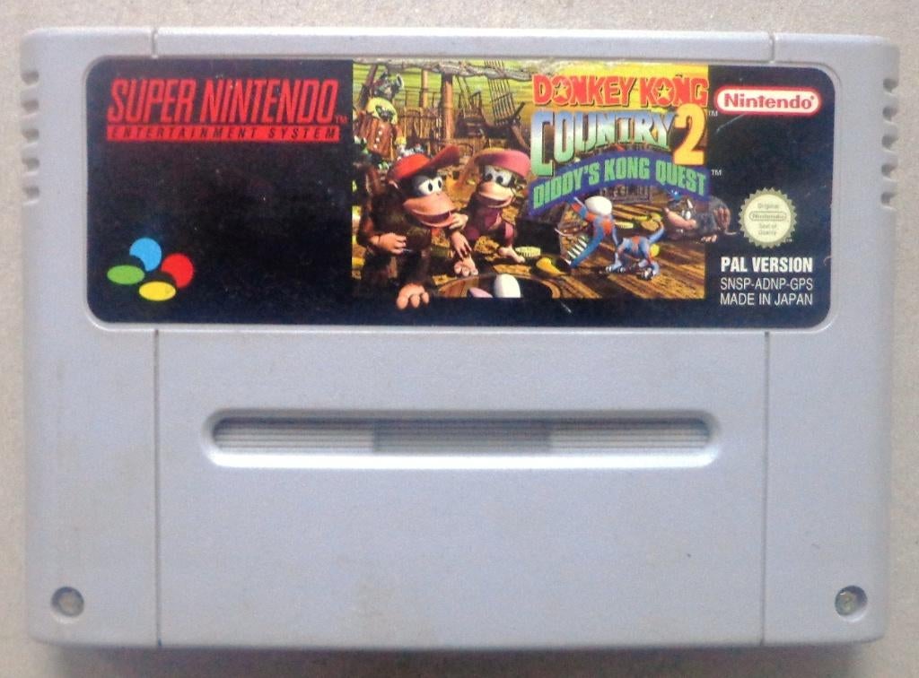 Donkey Kong Country 2 voor de Europese Super Nintendo, Avontuur en Actie, Gebruikt, 2 spelers, Ophalen of Verzenden