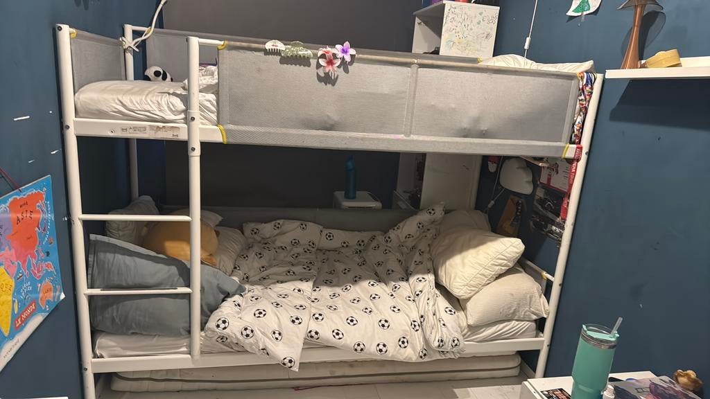 Ikea Stapelbed met matrassen, Ophalen of Verzenden, Zo goed als nieuw