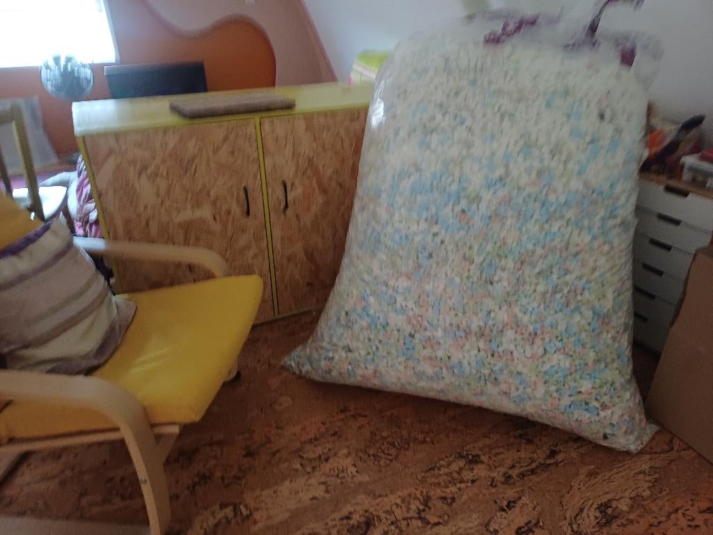 Schuimrubbervlokken, Ophalen, Nieuw, Overige kleuren, Overige vormen